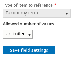 Default fields in the Repository Item content type